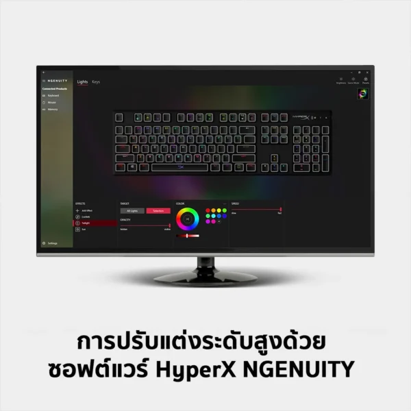 HyperX Alloy Origins Gaming Keyboard คีย์บอร์ดเกมมิ่งแบบแมคคานิคอล Red Switch