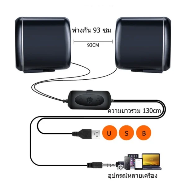 มัลติมีเดีย USB ลำโพงตั้งโต๊ะ คอมพิวเตอร์ตั้งโต๊ะขนาดเล็ก โน๊ตบุ๊ค ลำโพงคอมพิวเตอร์เสียงขนาดเล็ก