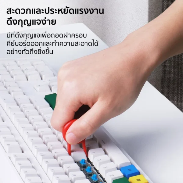 🔥5 in 1 แปรงทำความสะอาดคีย์บอร์ดมัลติฟังก์ชั่น แปรงทำความสะอาดคีย์บอร์ดแบบกลไก Keyboard Airpods Cleaning Brush