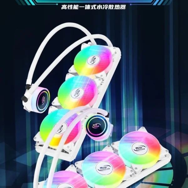 Cooling Pioneer Shenguang สีขาว ระบายความร้อนด้วยน้ำในตัว CPU