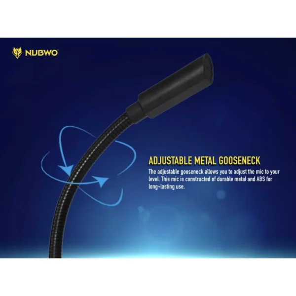 Nubwo MicroPhone M-31 Black SPECTRUM LIGHTING ไมค์คอม ไมโครโฟน คอมพิวเตอร์ ตั้งโต๊ะ #DM m31