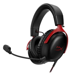 HyperX Cloud III Gaming Headset หูฟังมีสาย หูฟังเกมมิ่ง (Black-Red)