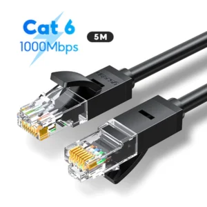 สายแลน CAT 6 สาย LAN 5mUTP Gigabit สายเคเบิลเครือข่ายอีเธอร์เน็ต RJ45 1Gbps